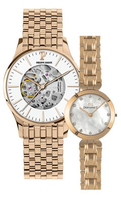 Đồng hồ Philippe Auguste PA5008H + Diamond D DD6016E